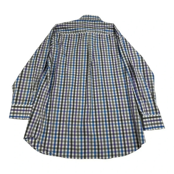 Peter Millar Gingham Button Down Long Sleeve Shirt - Picture 3 of 8